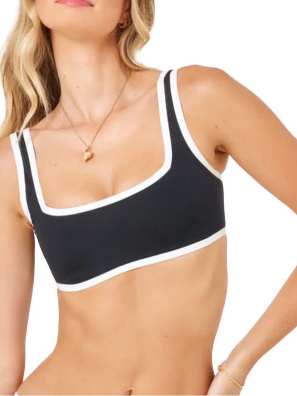 NWT L Space Fused Ace Bikini Top. Size Small